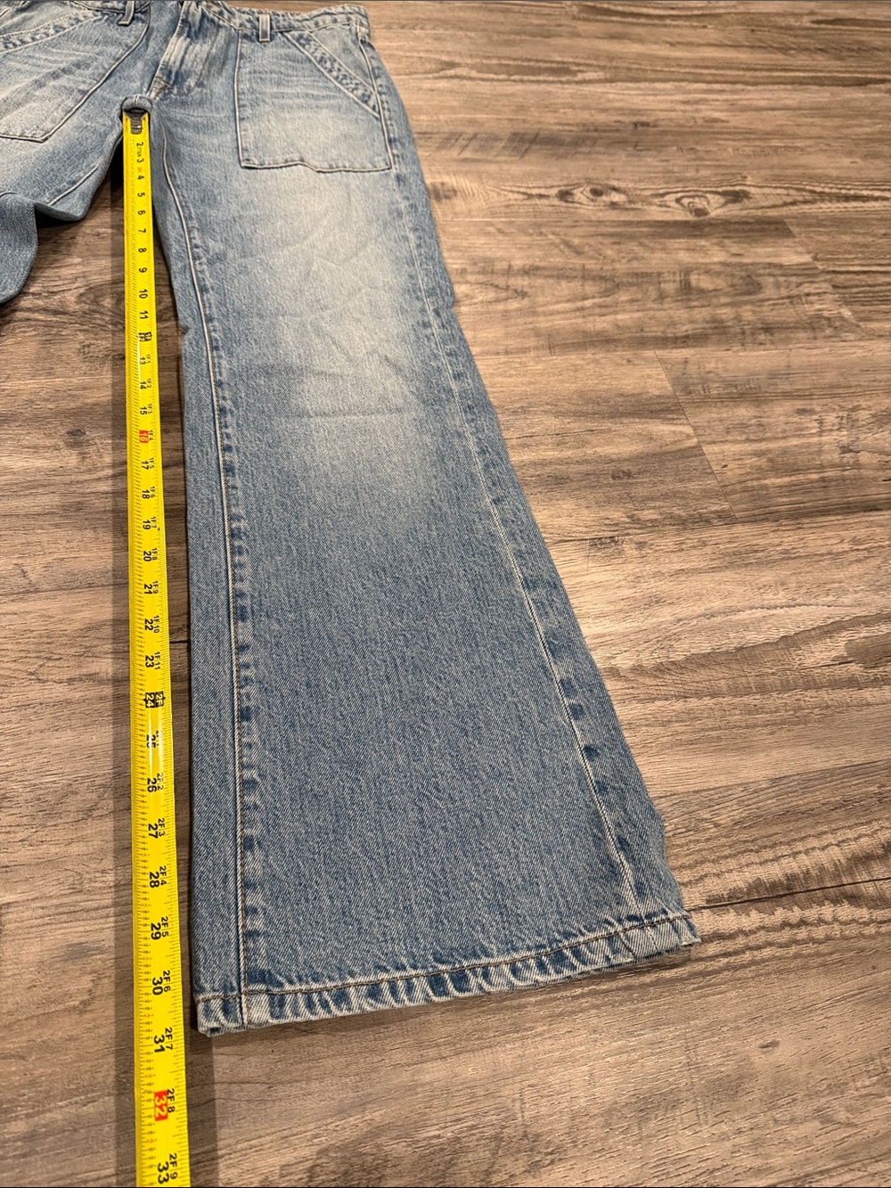 NSF NWT High Rise Utility Jeans Size 29 Wide Leg Denim NEW WITH TAGS - Picture 3 of 9
